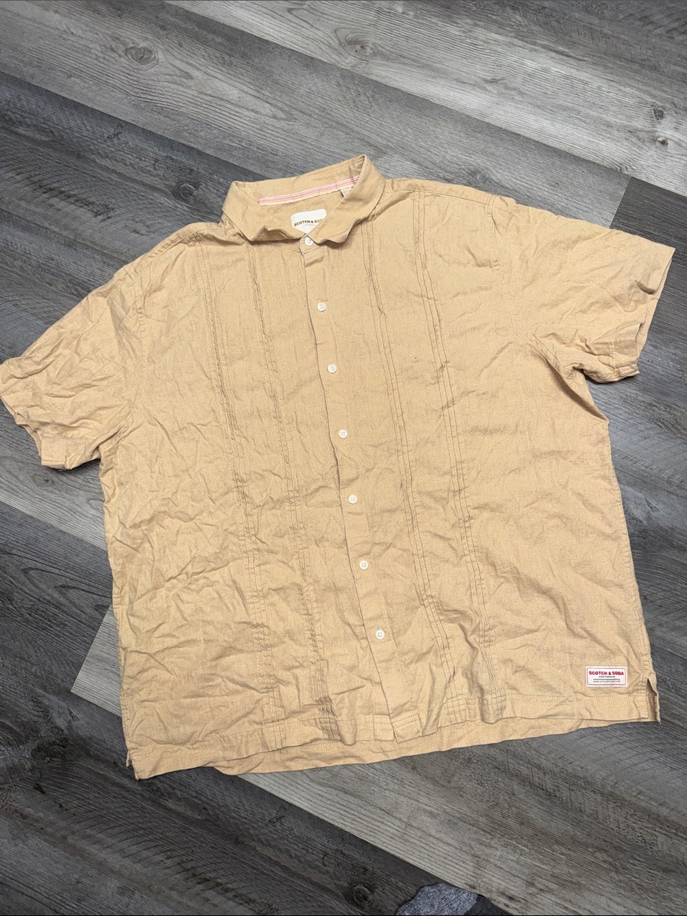 Scotch & Soda button short sleeve shirt top